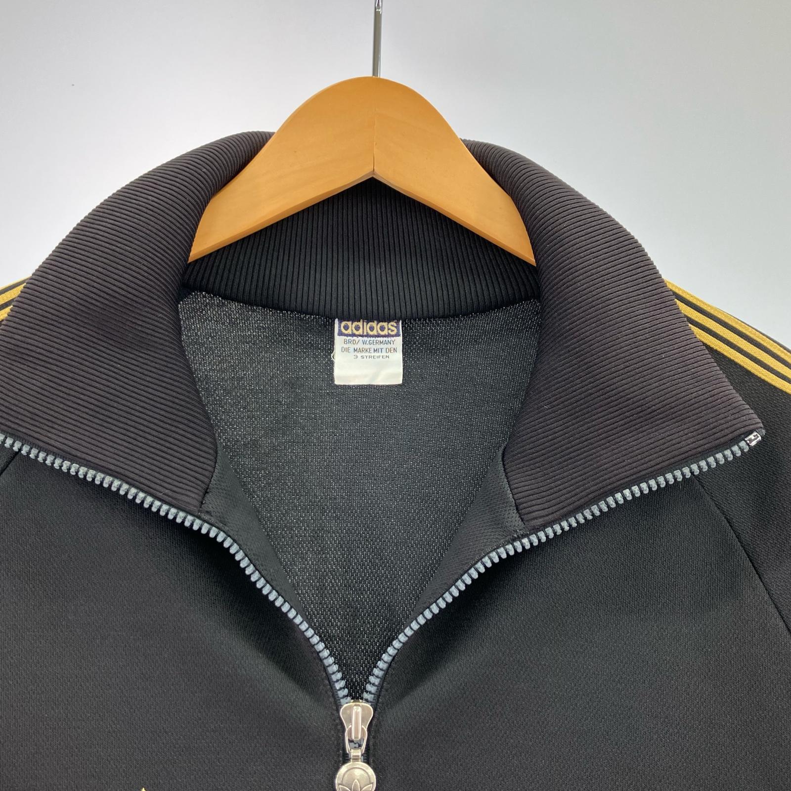 ジャケット adidas 西ドイツ製 トラックジャケット ブラック
