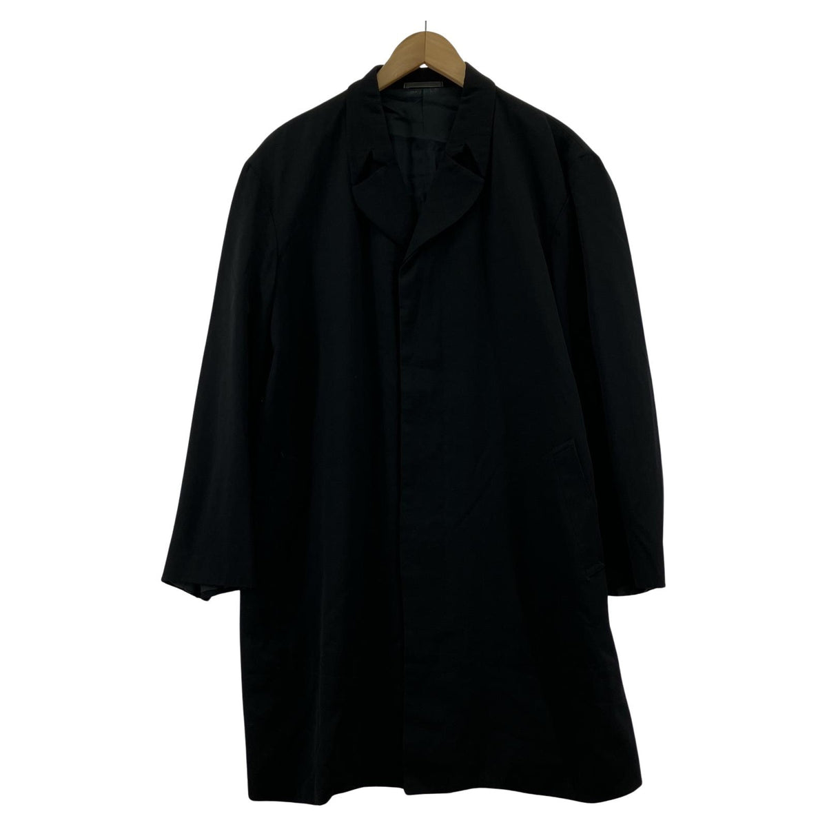 ジャケット COMME des GARCONS HOMME PLUS 80s 比翼 ウールギャバコート ブラック M ブラック