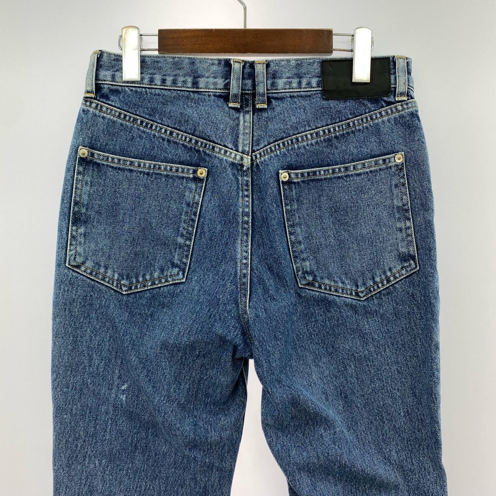 デニムパンツ ジップデニム 44 ブルー
