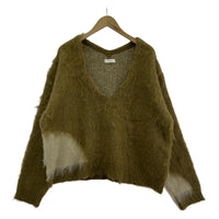 ニット Knuth Marf Uneck knit pullove カーキ