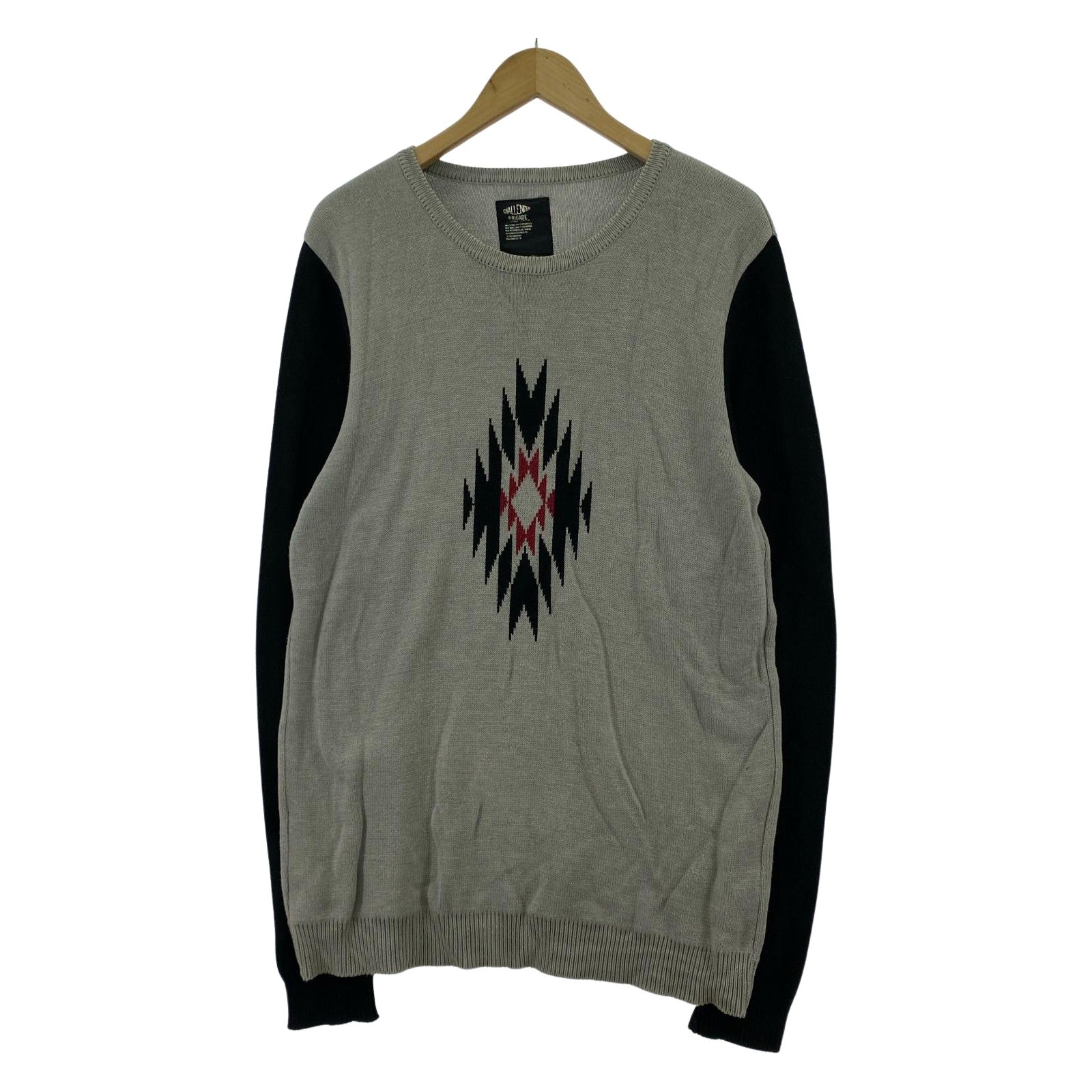 ニット オルテガ ニット 灰黒 (XL) グレー