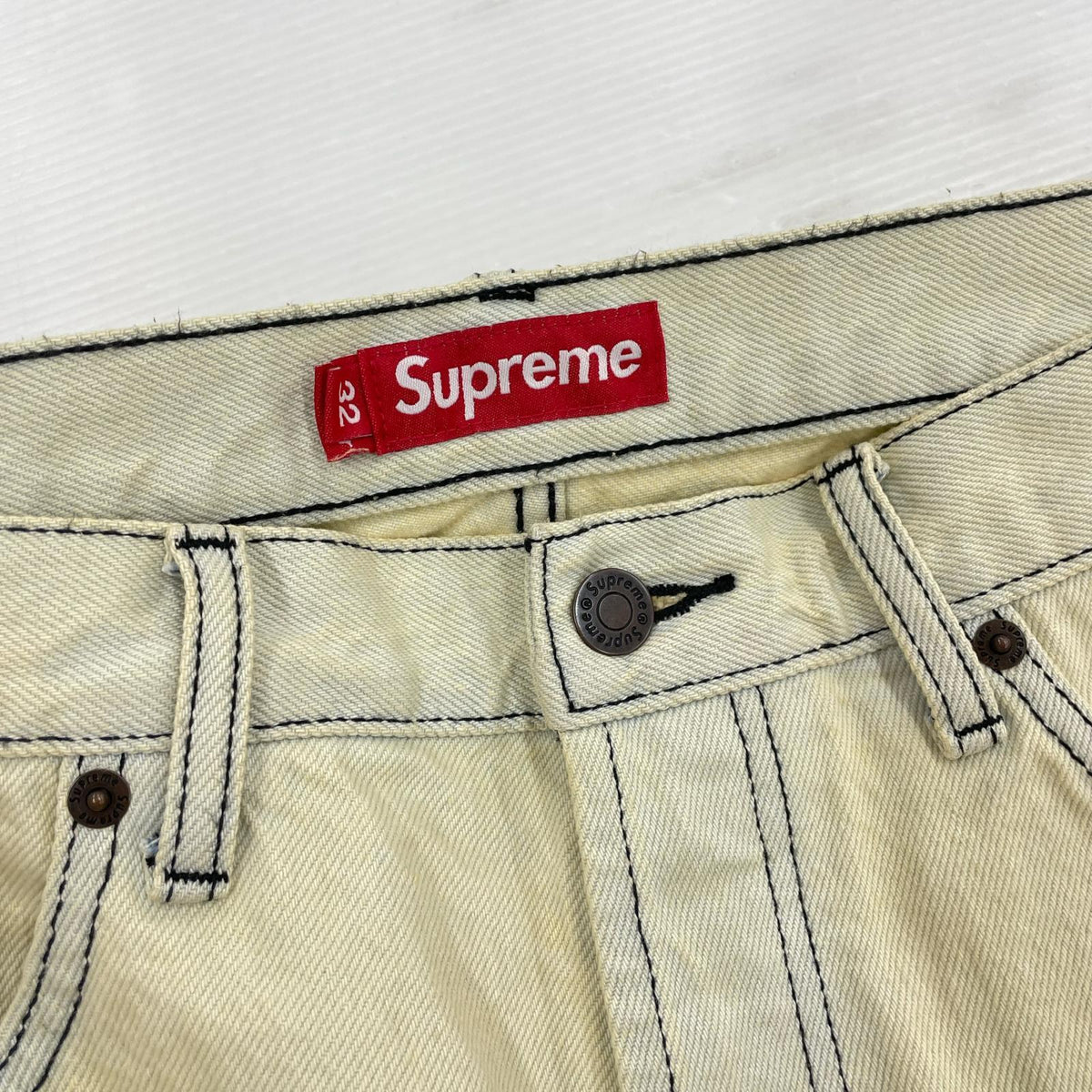 デニムパンツ 25SS Regular Jean ホワイト 32 ホワイト