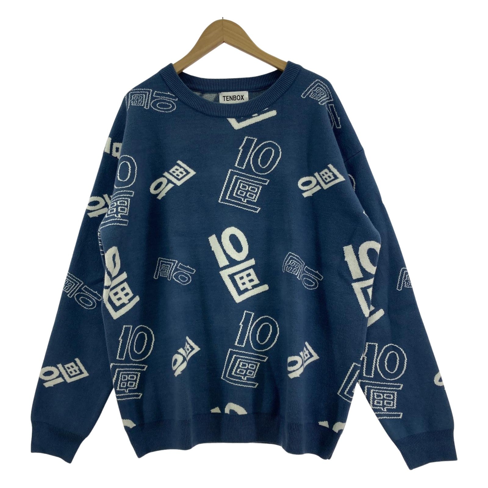ニット 10匣 OG Logo Jaguard Sweater TBX-012SE-24 ネイビー