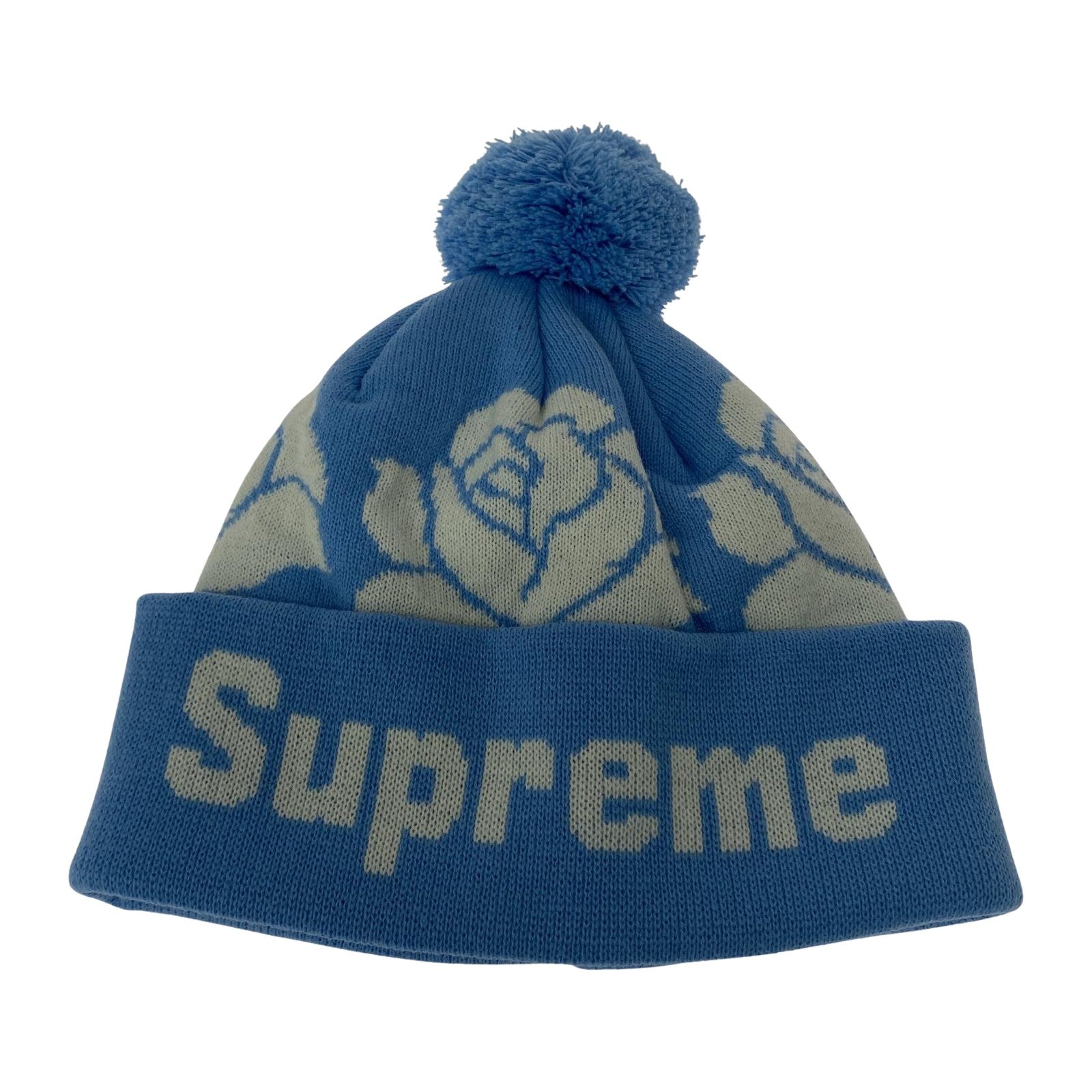 ニットキャップ Supreme Rose Beanie LIGHT BLUE ブルー