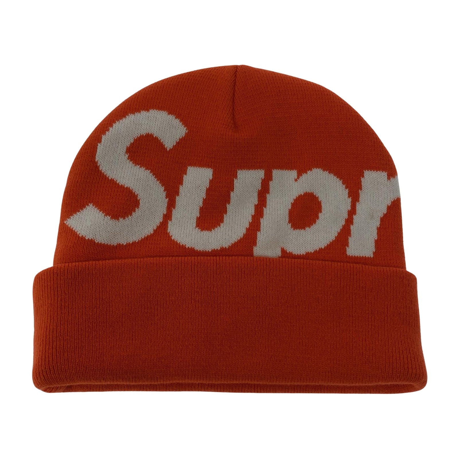 ニットキャップ Supreme BIG LOGO 16aw Beanie ORG オレンジ