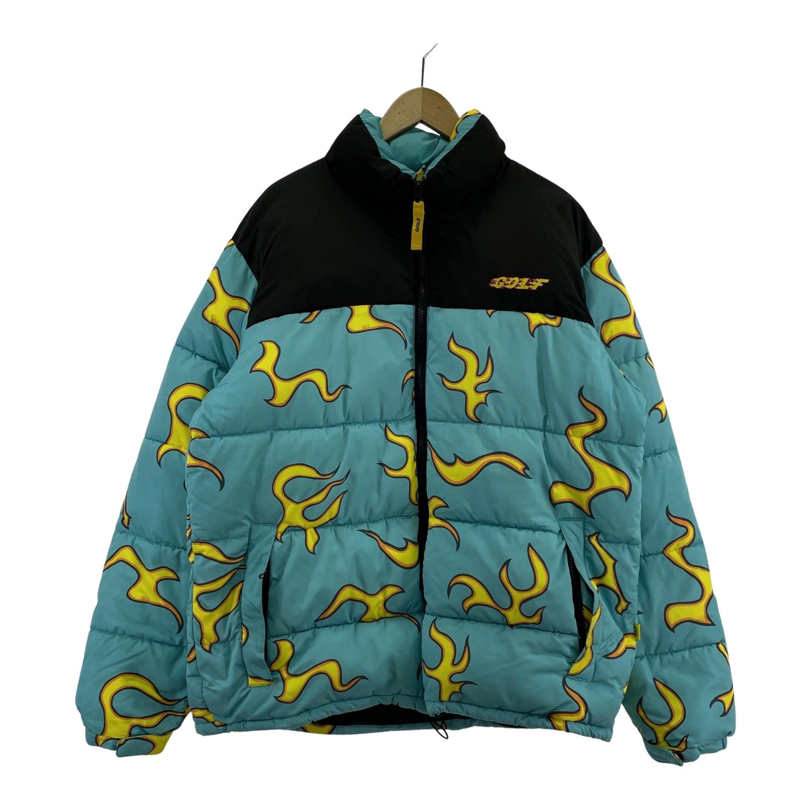 ダウンジャケット GOLF WANG FLAME PUFFY JACKET ブルー