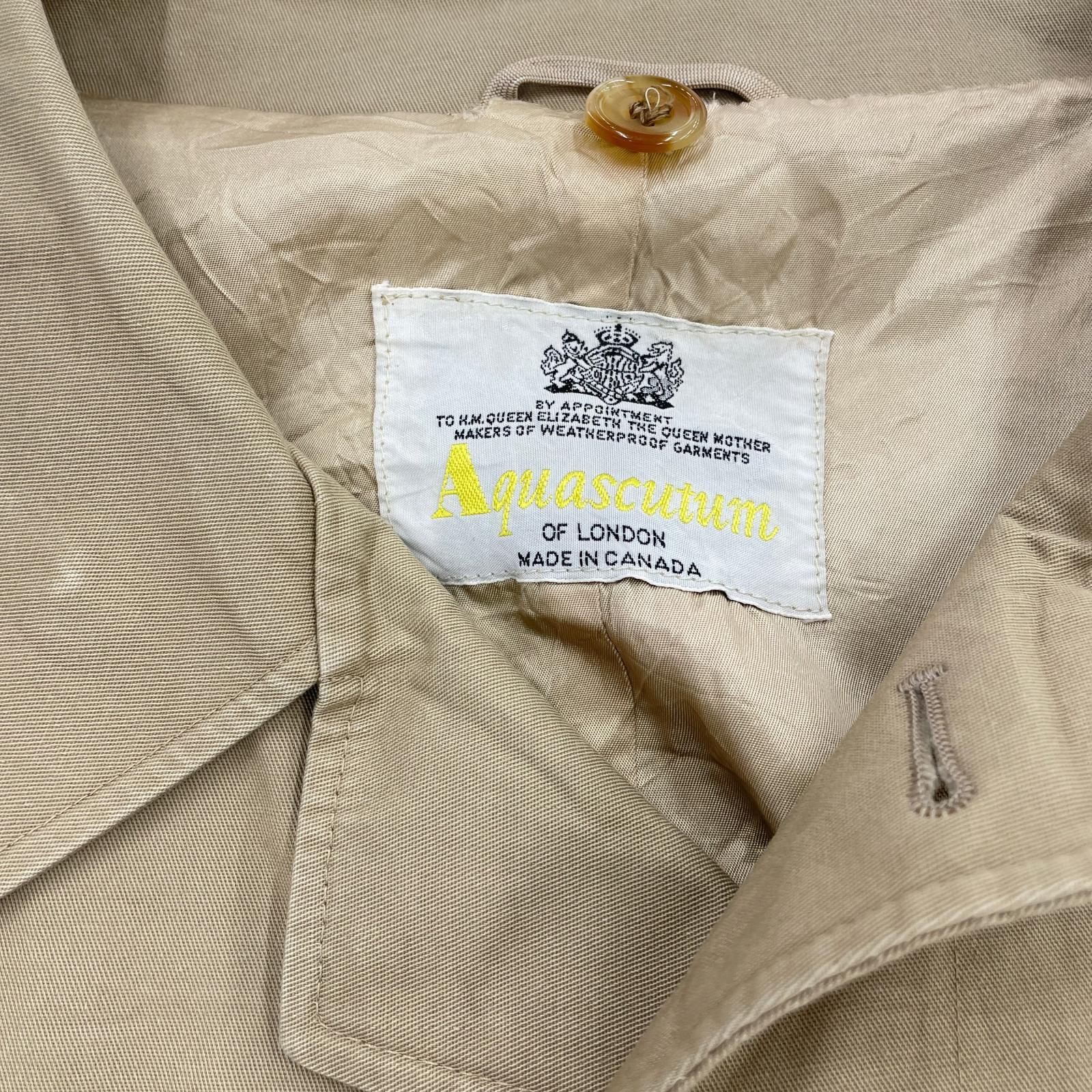 ジャケット Aquascutum 70s トレンチコート ベージュ