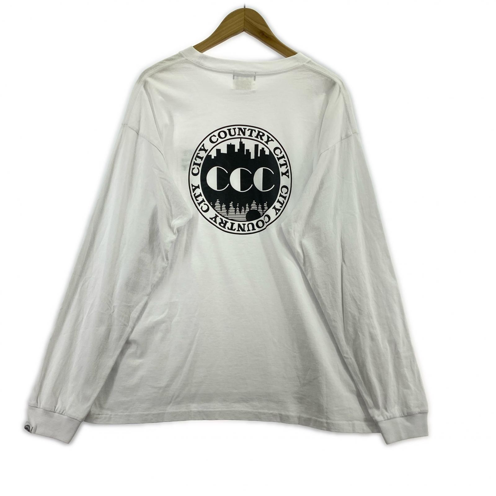 長袖Ｔシャツ CITY COUNTRY CITY 白 ホワイト