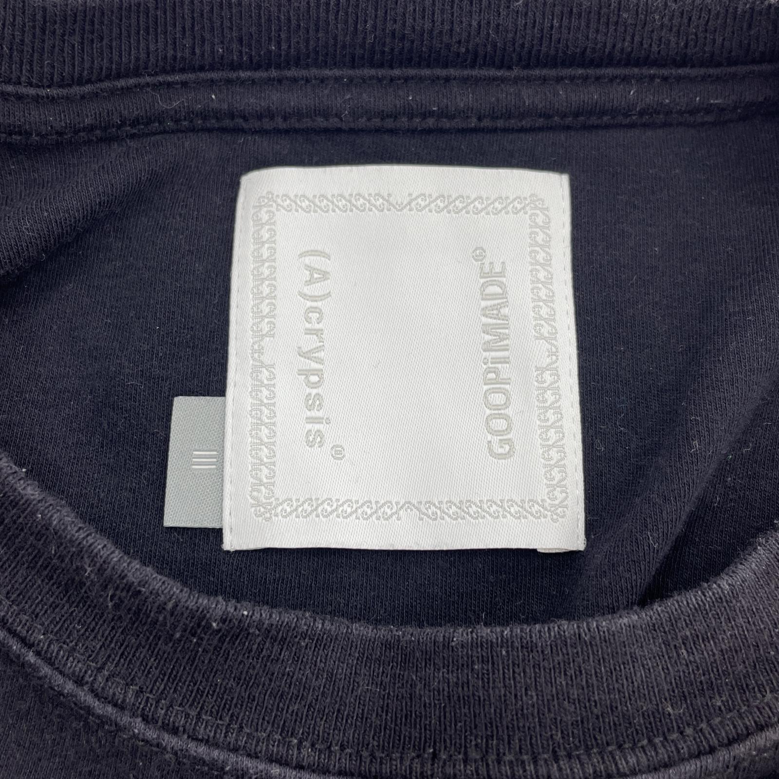 半袖Ｔシャツ GOOPiMADE×Acrypsis S/STee（Ⅲ）BLK ブラック