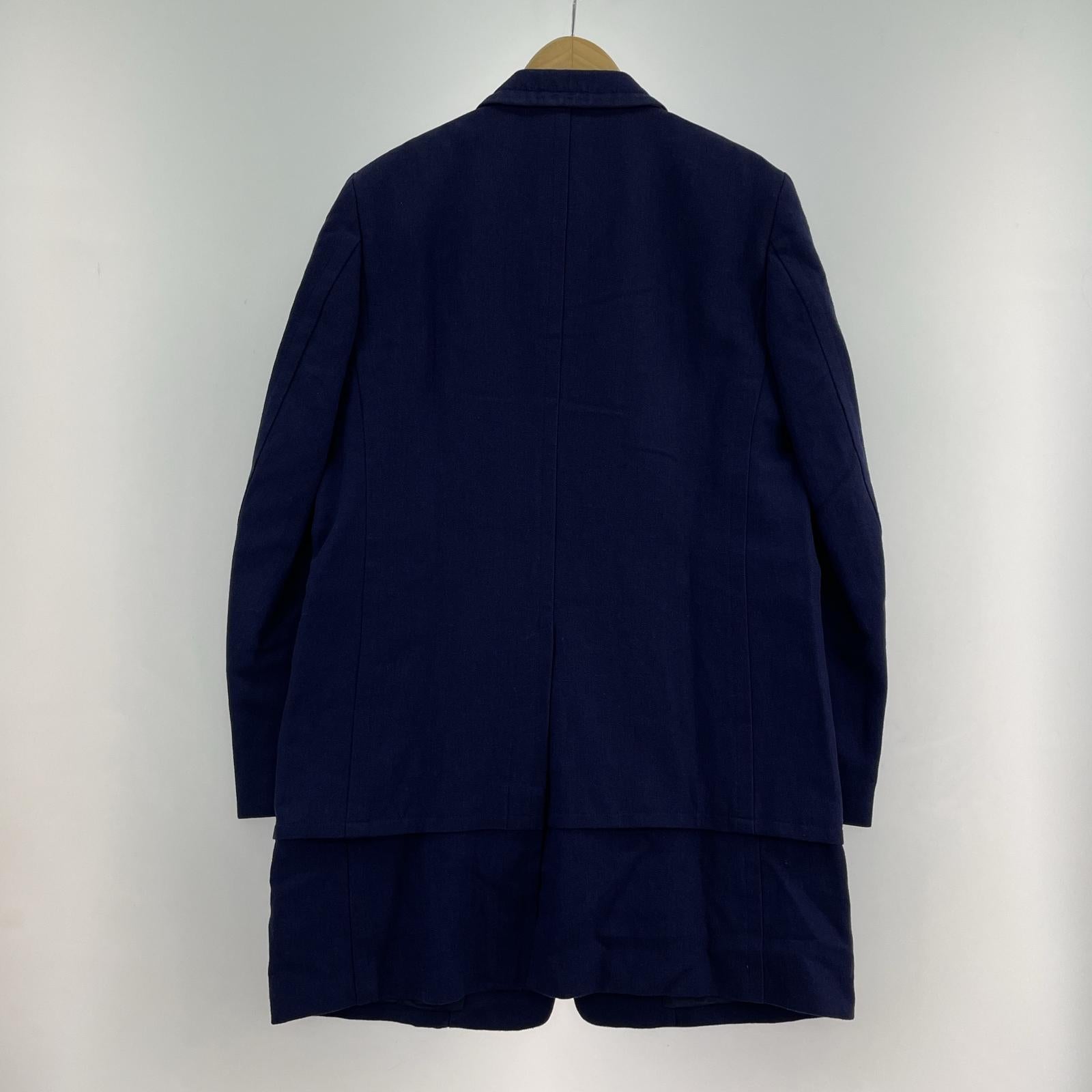 テーラードジャケット UNDERCOVERISM 14AW ﾚｲﾔｰﾄﾞﾃﾞｻﾞｲﾝ ﾛﾝｸﾞｼﾞｬｹｯﾄ 3 ﾈｲﾋﾞｰ N4105 3 ネイビー