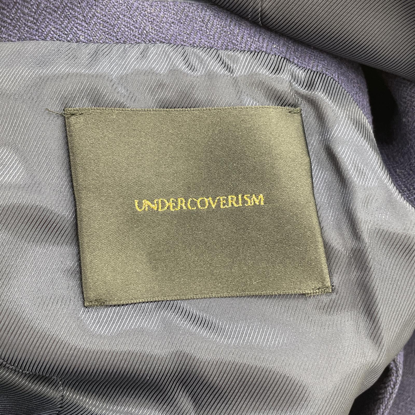 テーラードジャケット UNDERCOVERISM 14AW ﾚｲﾔｰﾄﾞﾃﾞｻﾞｲﾝ ﾛﾝｸﾞｼﾞｬｹｯﾄ 3 ﾈｲﾋﾞｰ N4105 3 ネイビー