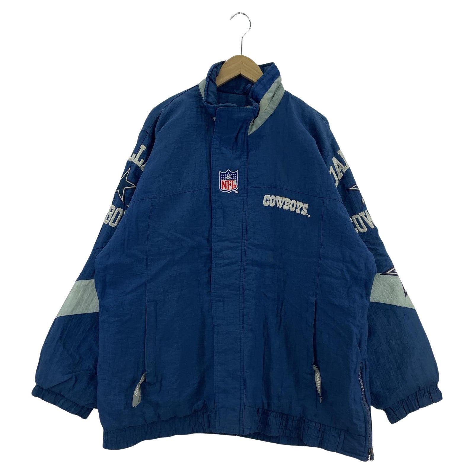ジャケット NFL PRO LINE COWBOYS 中綿ﾅｲﾛﾝﾌﾞﾙｿﾞﾝ 青 (XL) ブルー