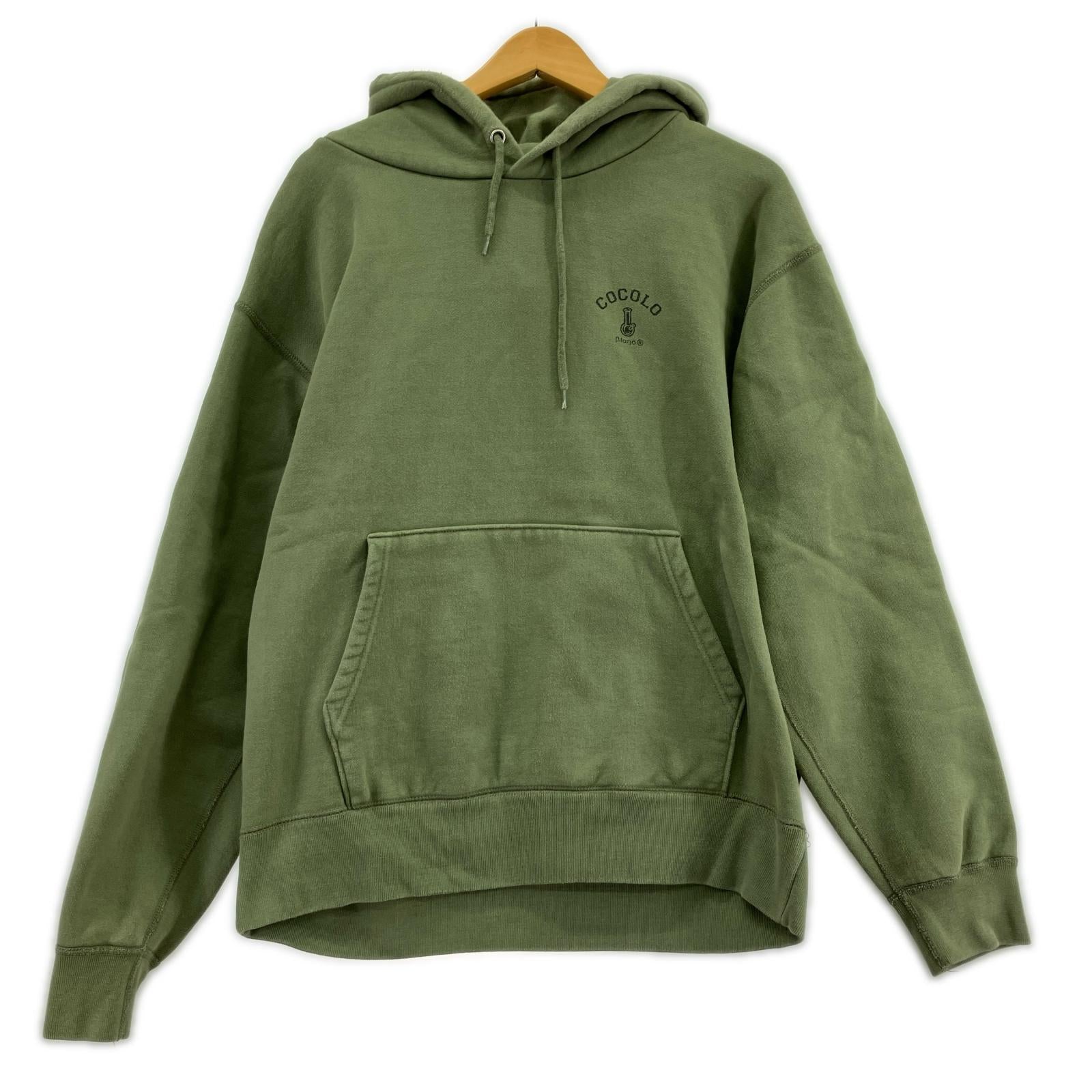 パーカー COCOLO Bland Cotton Pullover Hoodie XL KHK カーキ