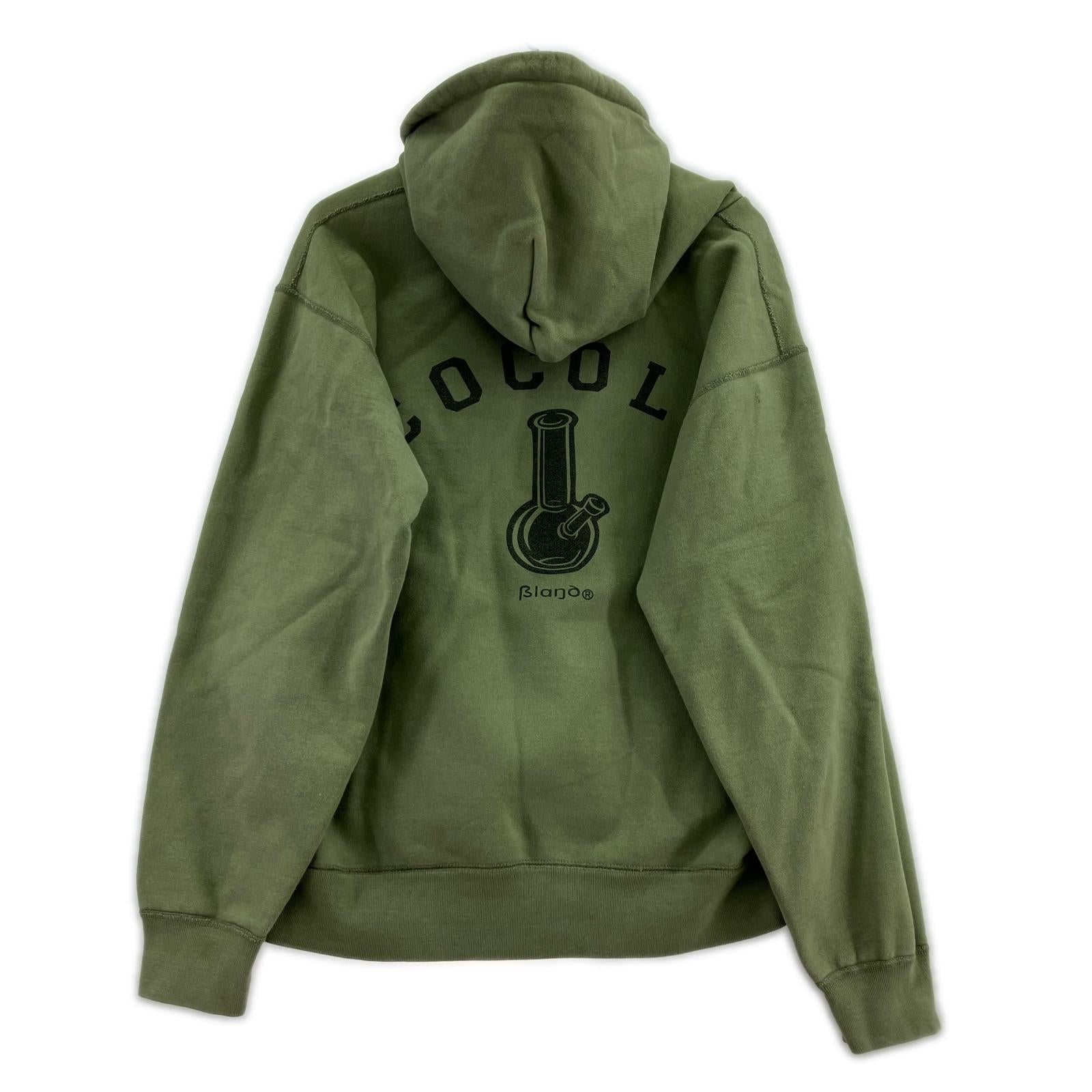 パーカー COCOLO Bland Cotton Pullover Hoodie XL KHK カーキ
