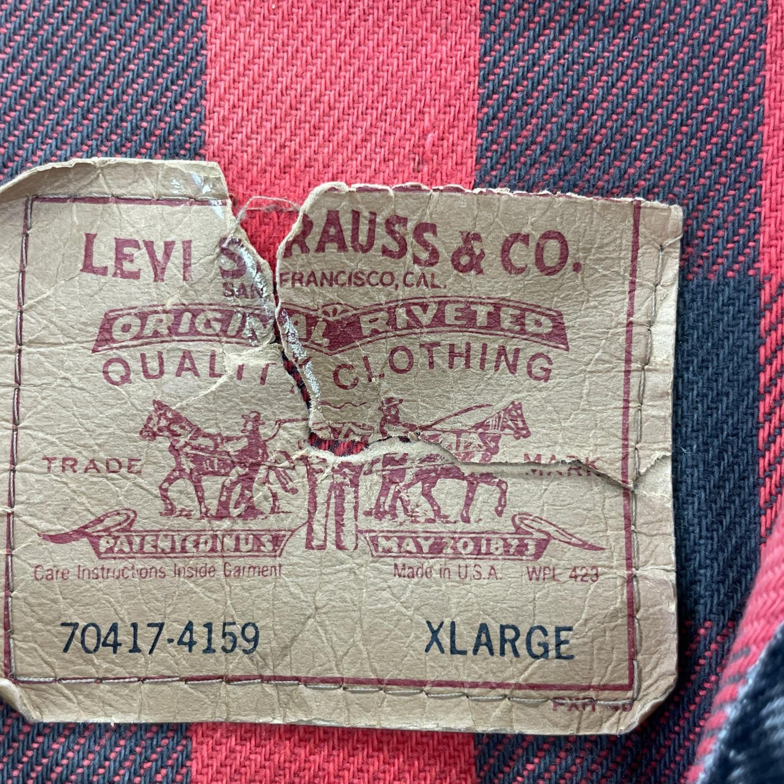 デニムジャケット 90s Levis 70417-4159 black XL ブラック