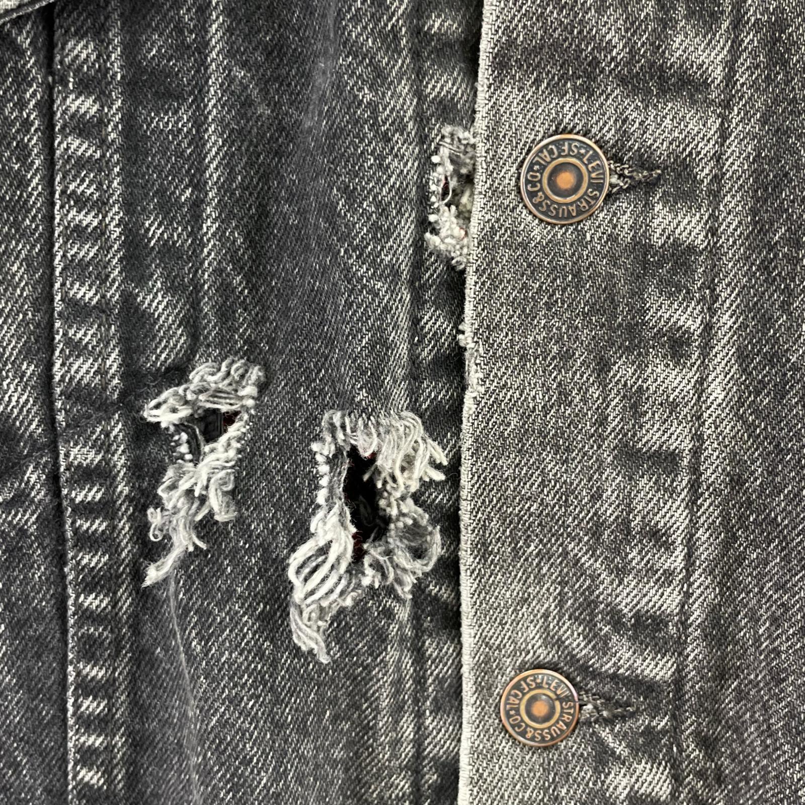 デニムジャケット 90s Levis 70417-4159 black XL ブラック