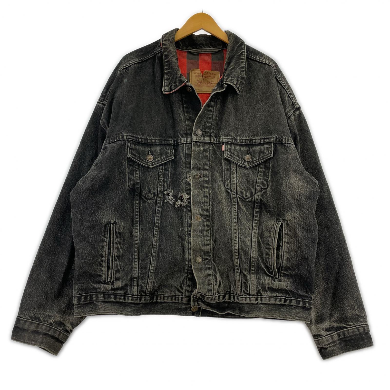 デニムジャケット 90s Levis 70417-4159 black XL ブラック