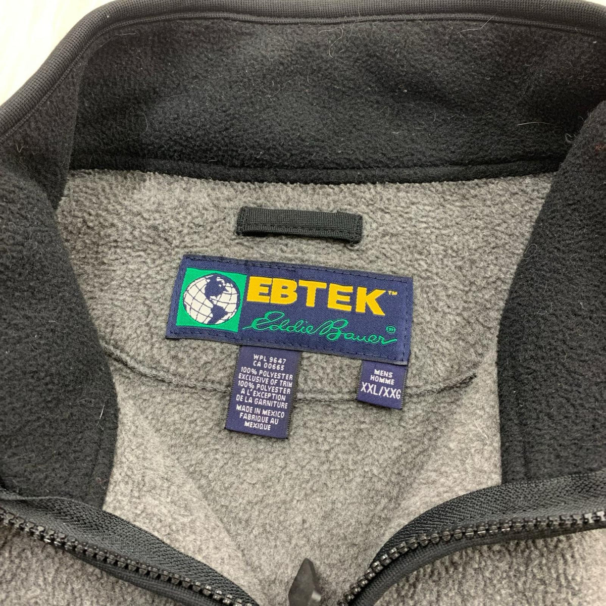 ジャケット 90s eddie bauer ebtek fleece jacket XXL グレー