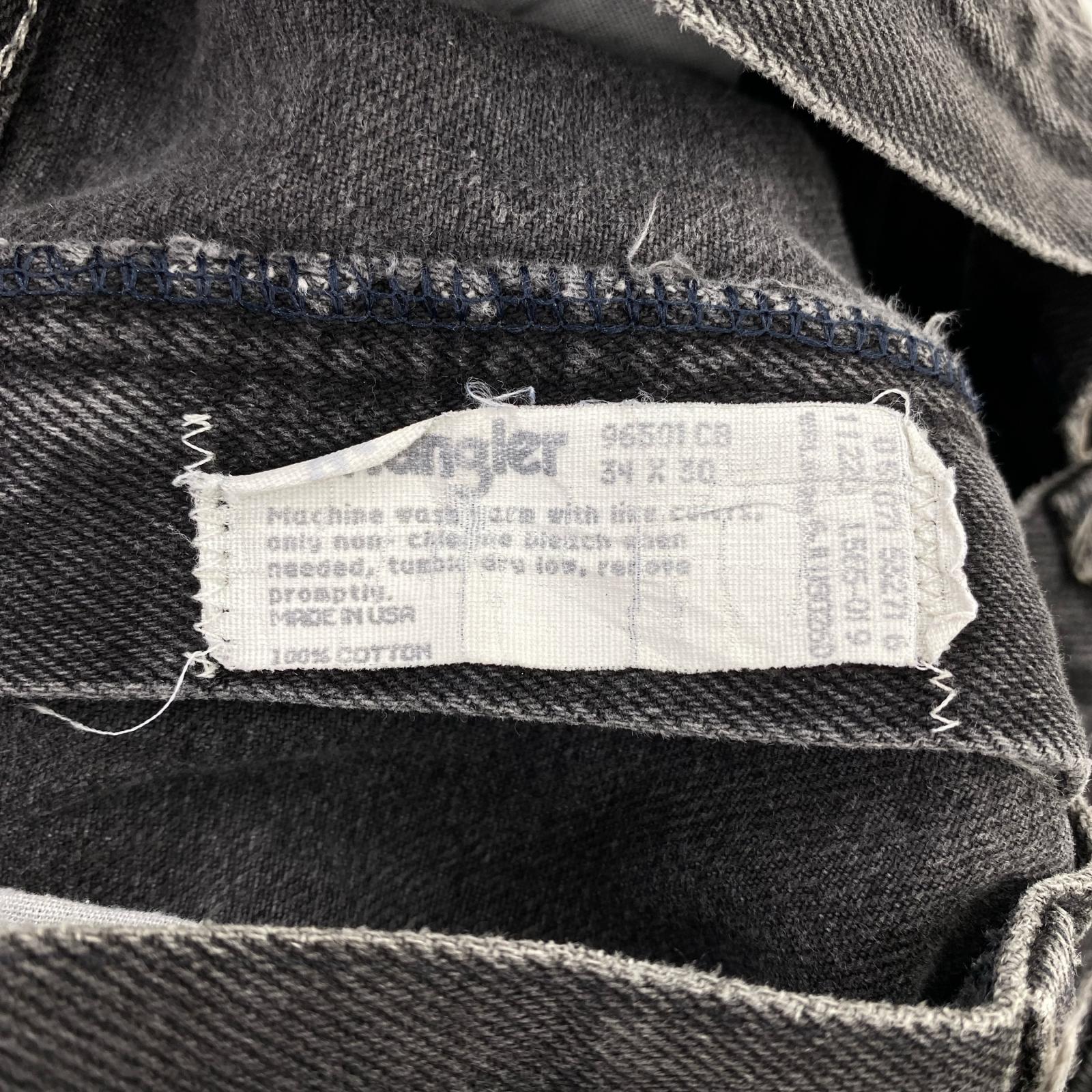 デニムパンツ old wrangler black jeans ブラック
