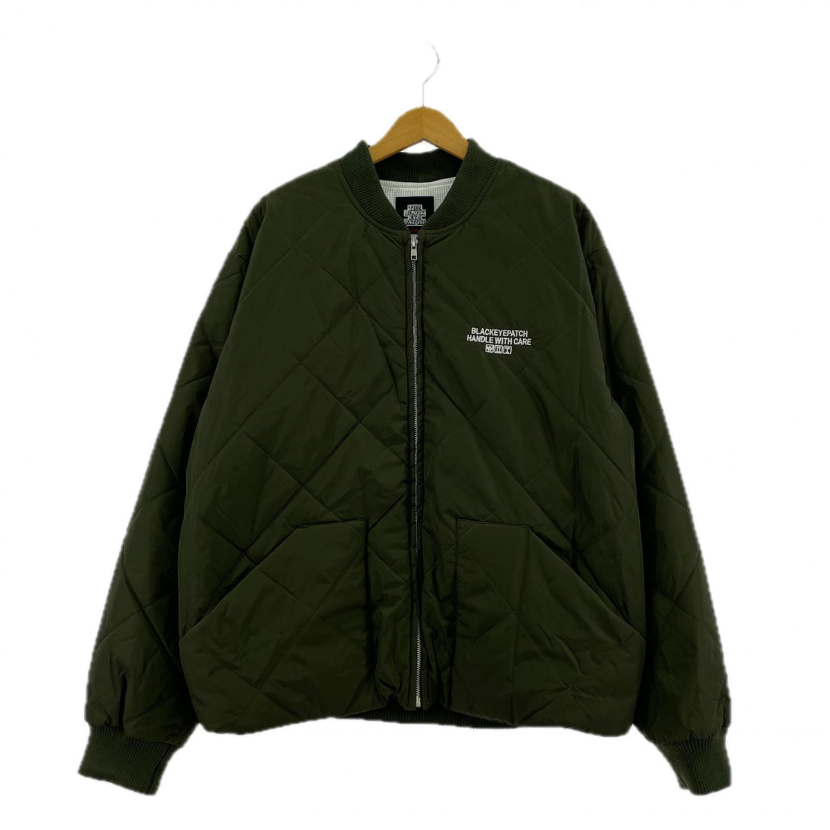 ブルゾン HWC LABEL EMBROIDERED JACKET/L/KHK L カーキ
