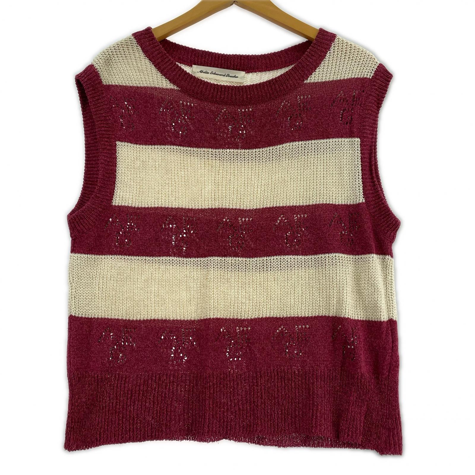 ニット abelia edward goucha ニットベスト
