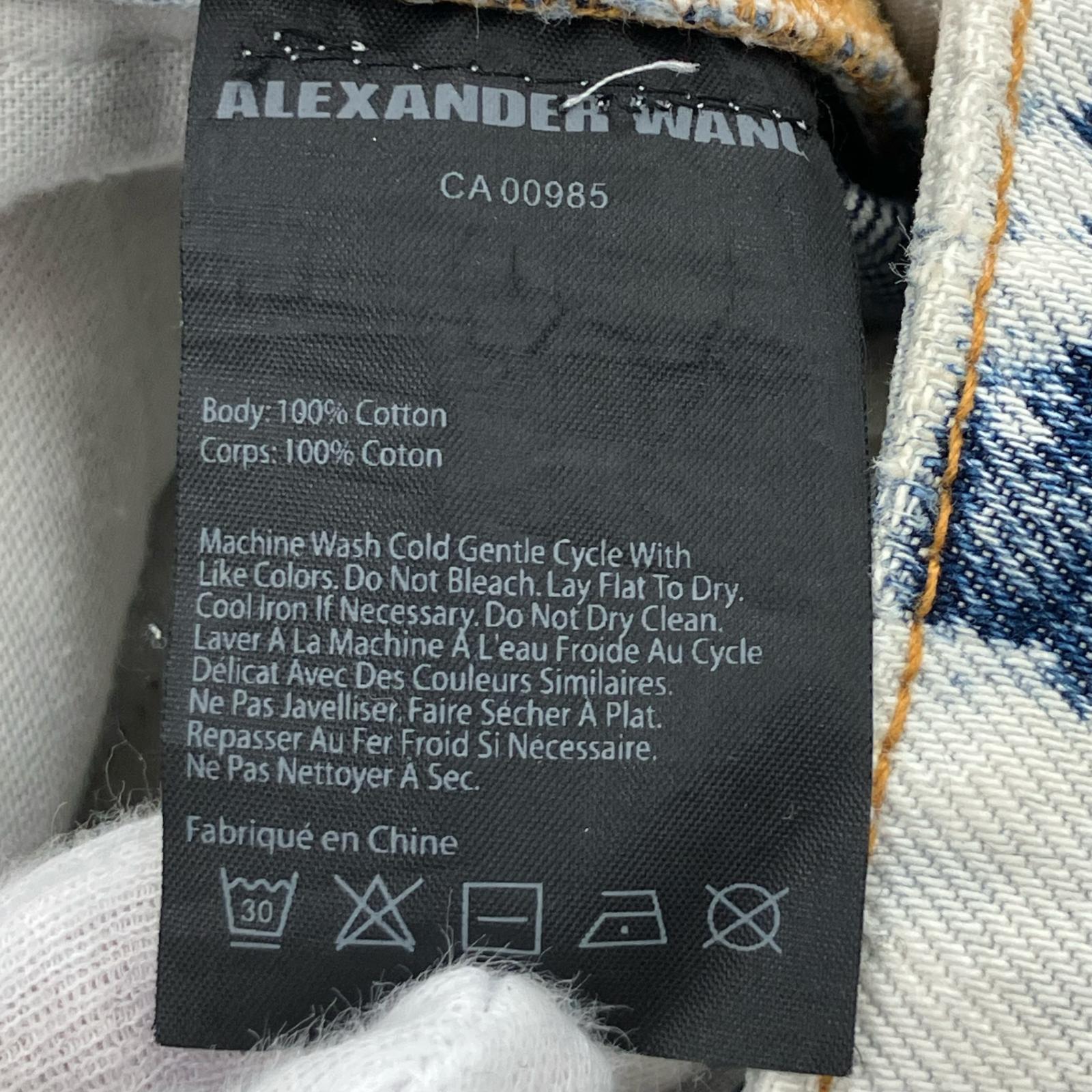 デニムパンツ Alexander Wang ブリーチデニムパンツ 29 ホワイト 29 ホワイト