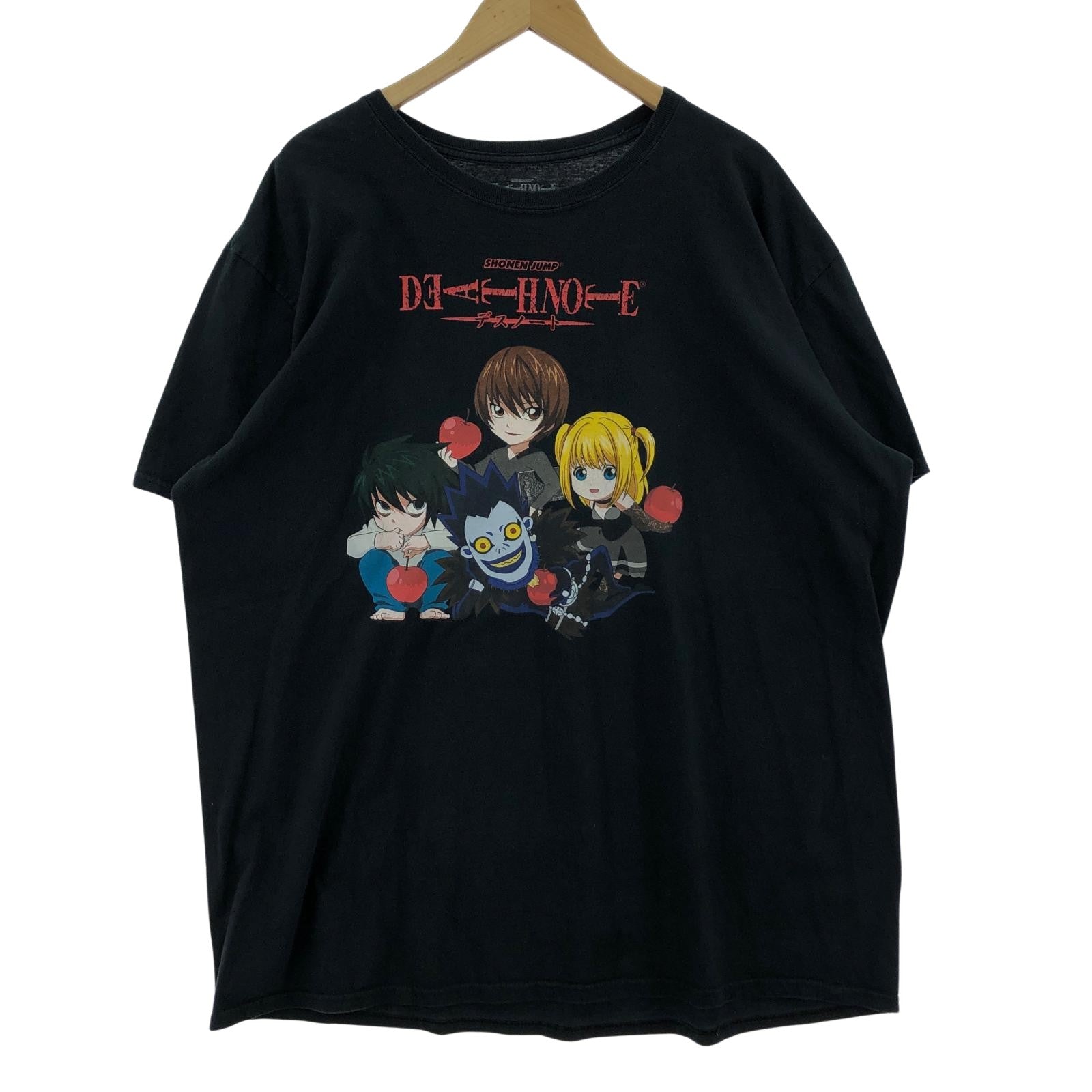 半袖Ｔシャツ デスノート (2XL) 黒 ブラック