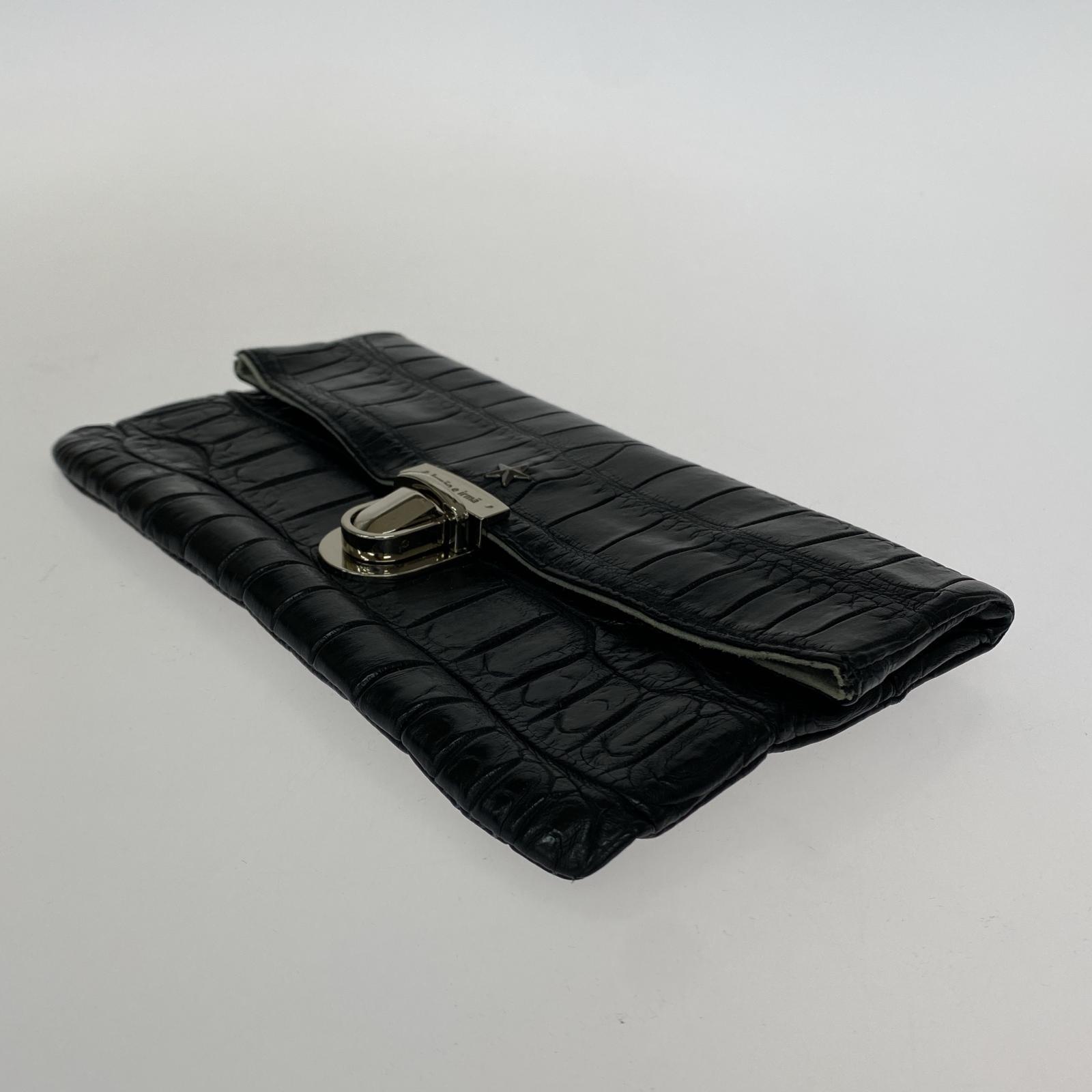 その他バッグ irmao e irma クロコダイルレザー クラッチバッグ BLK ブラック