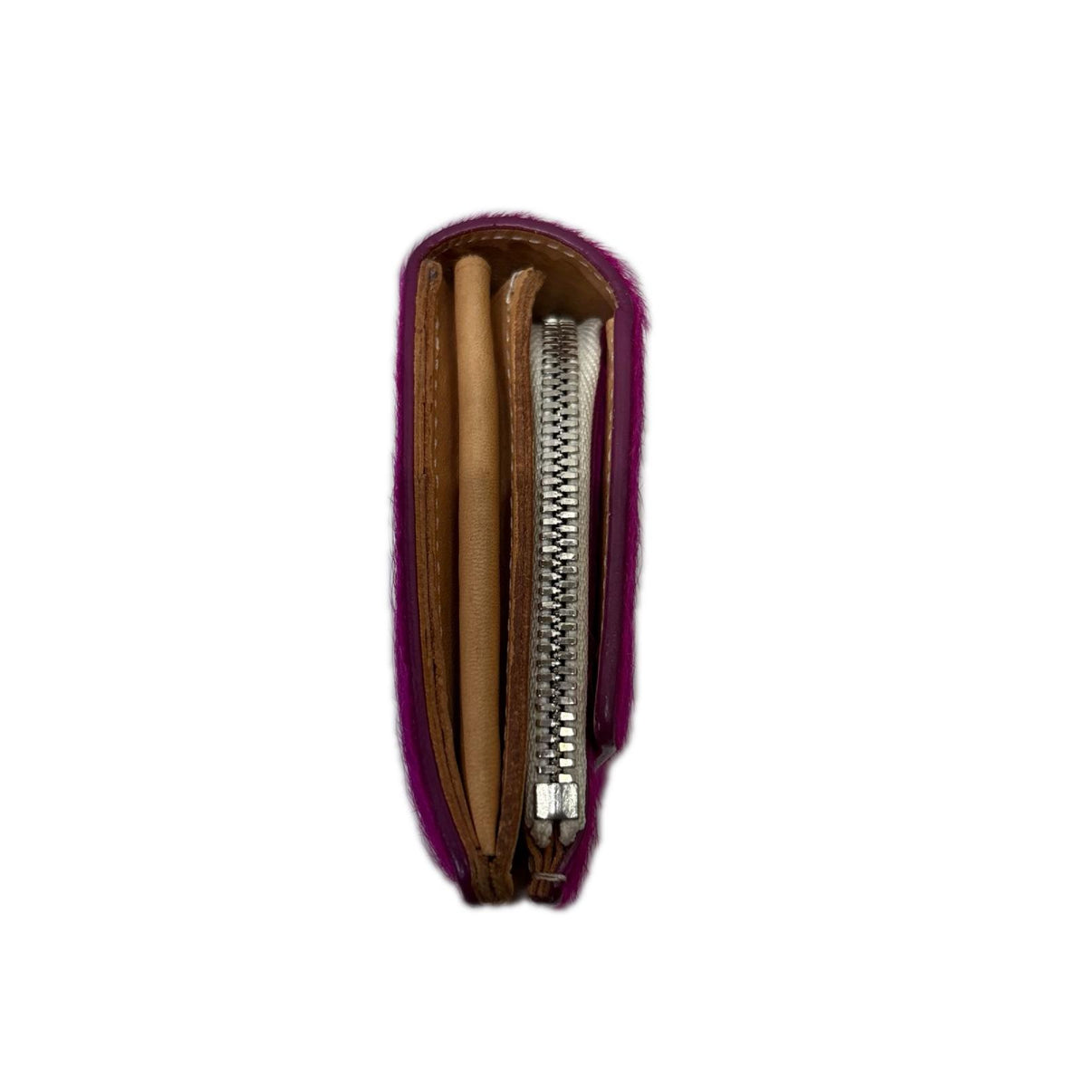 コンパクトウォレット hairy billfold　p purple ピンク