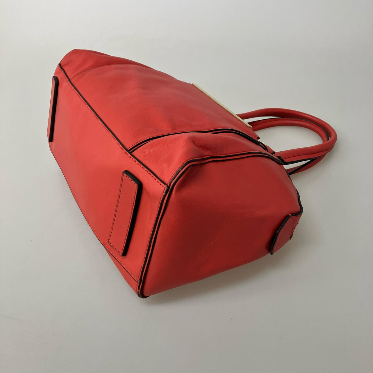 ハンドバッグ Leather Tote RED