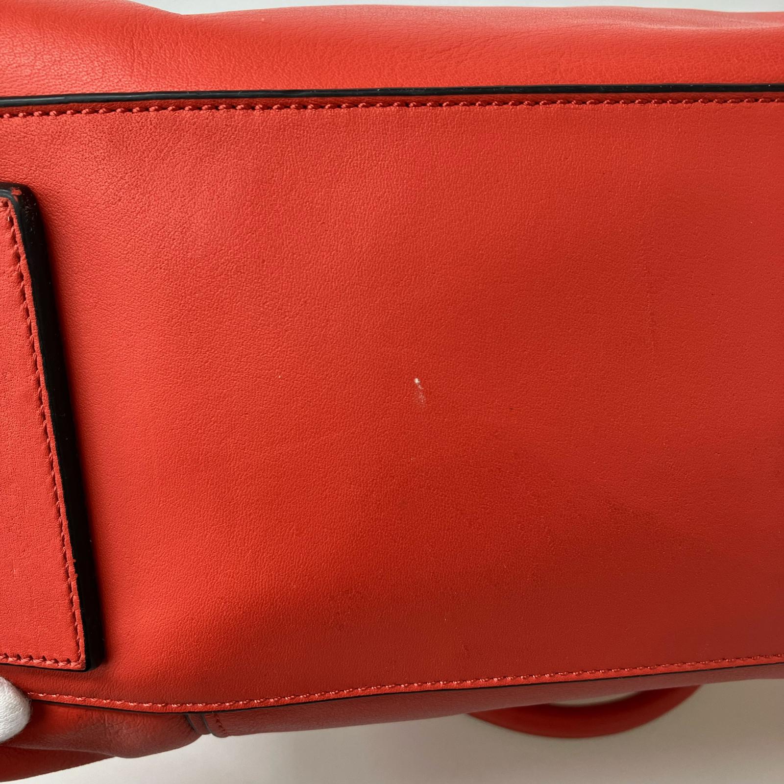 ハンドバッグ Leather Tote RED