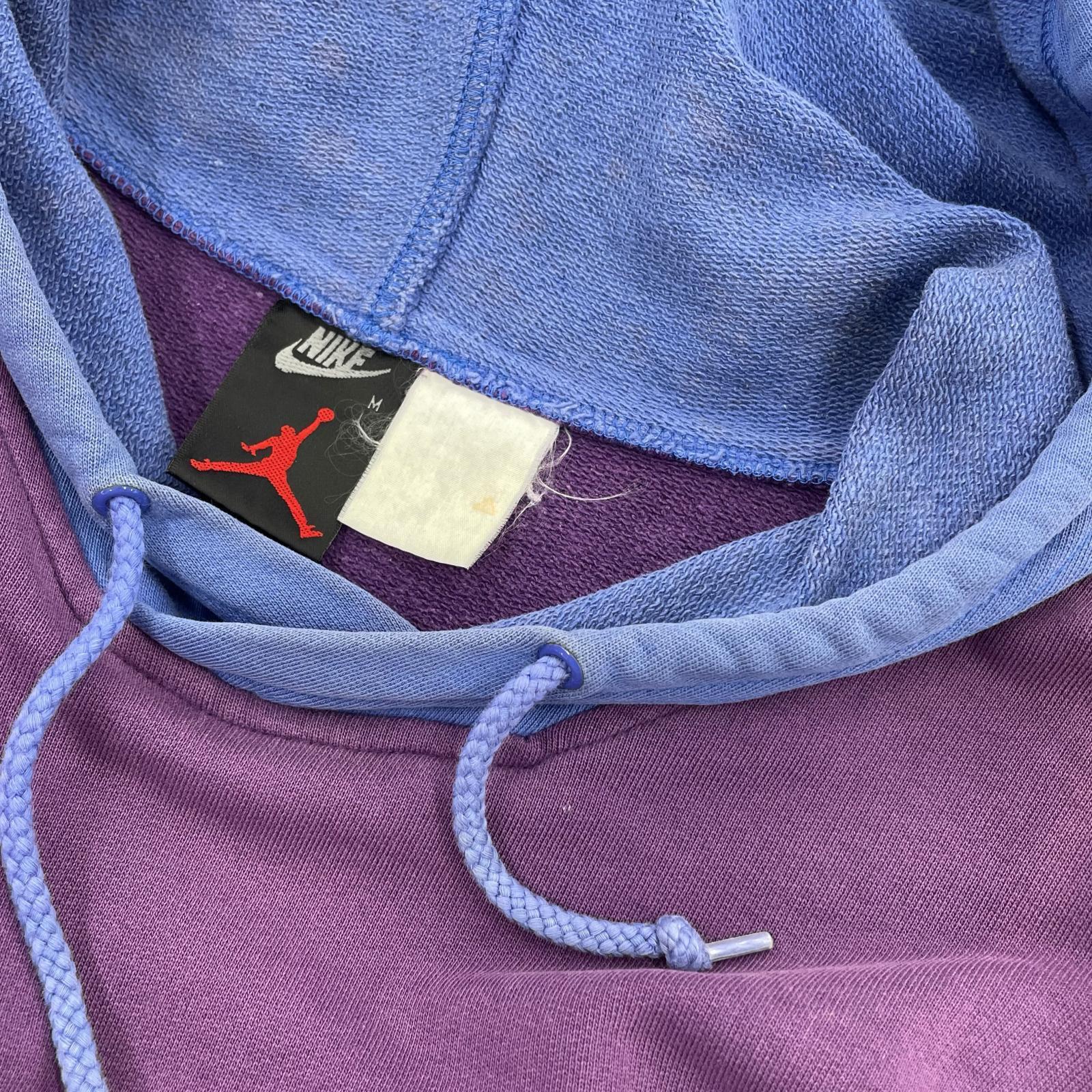 パーカー 90s～ NIKE JORDAN レアタグ マルチカラー フーディー M パープル