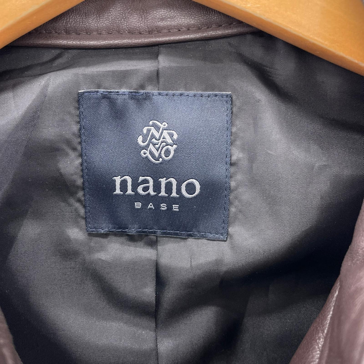 レザージャケット nano・universe レザージャケット S ブラウン