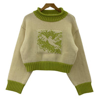 ニット Soduk ｽﾄﾞ-ｸ 22aw peace knit top