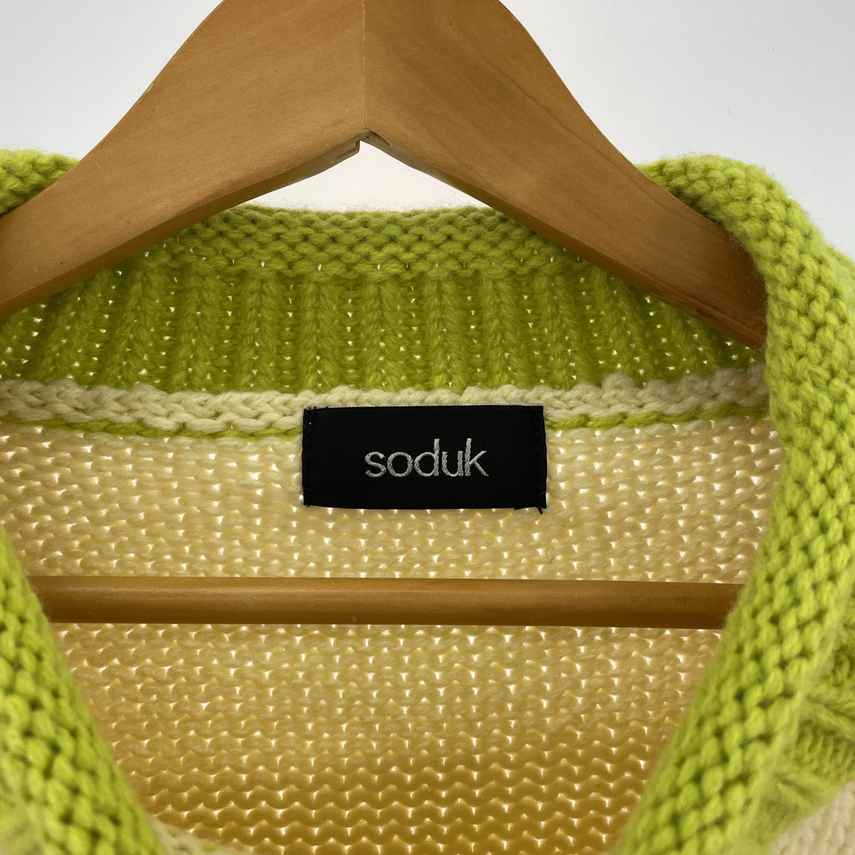ニット Soduk ｽﾄﾞ-ｸ 22aw peace knit top