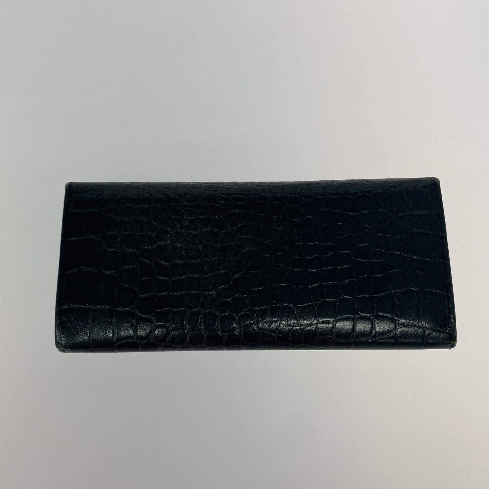 長財布 銀座和光　クロコダイル　長財布 ネイビー