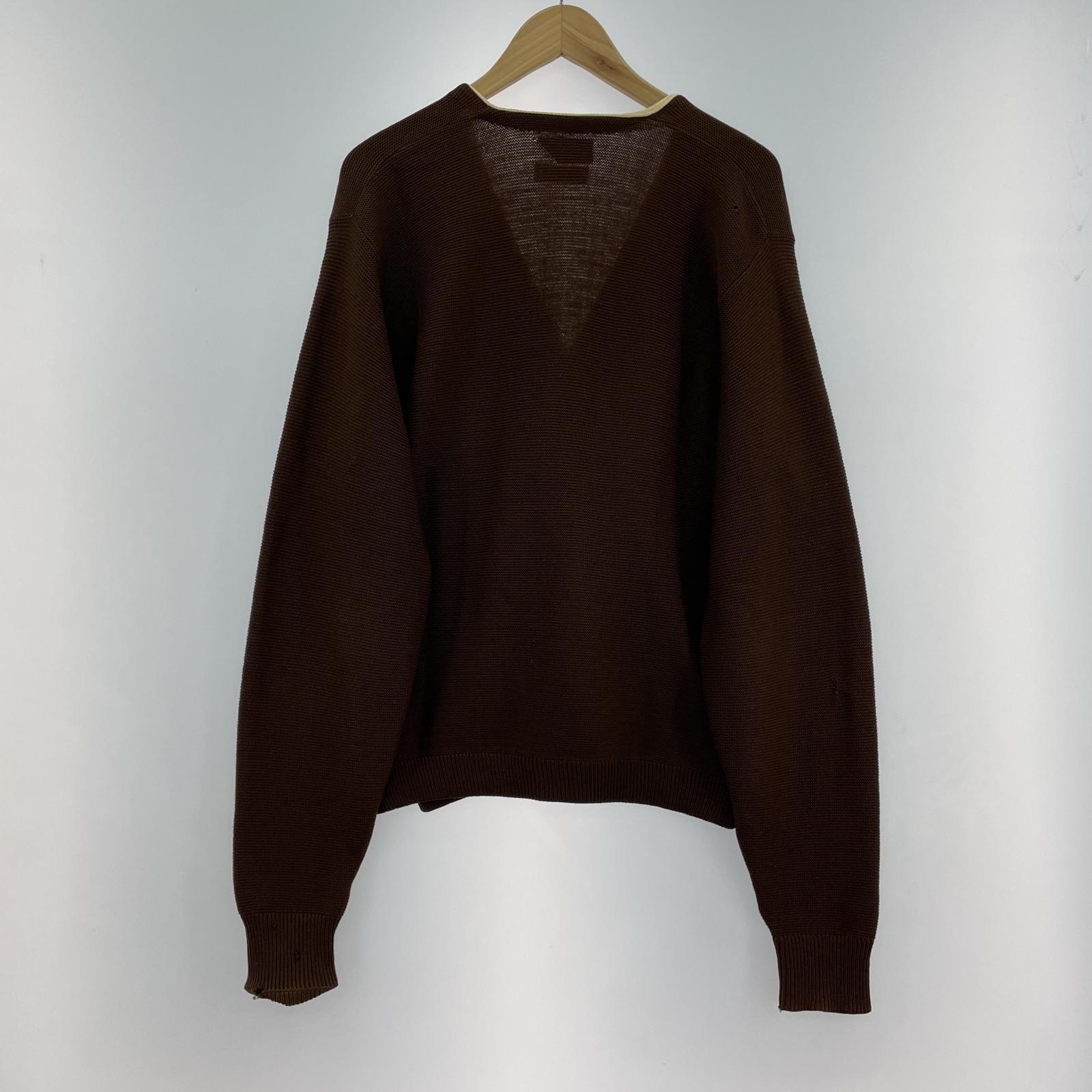 カーディガン 60-70s wool cardigan brown M M ブラウン