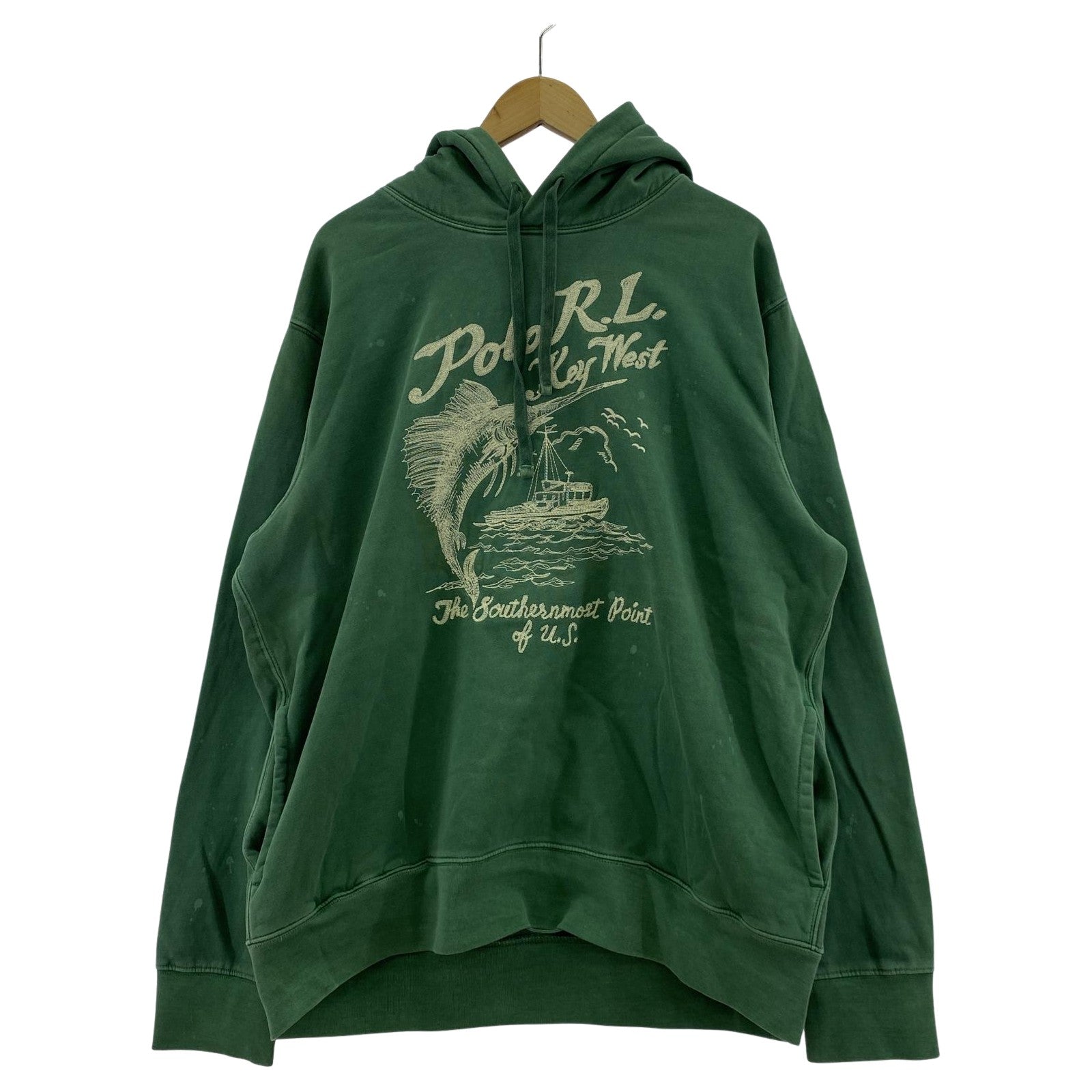パーカー Key west fleece hoodie GRN XL グリーン