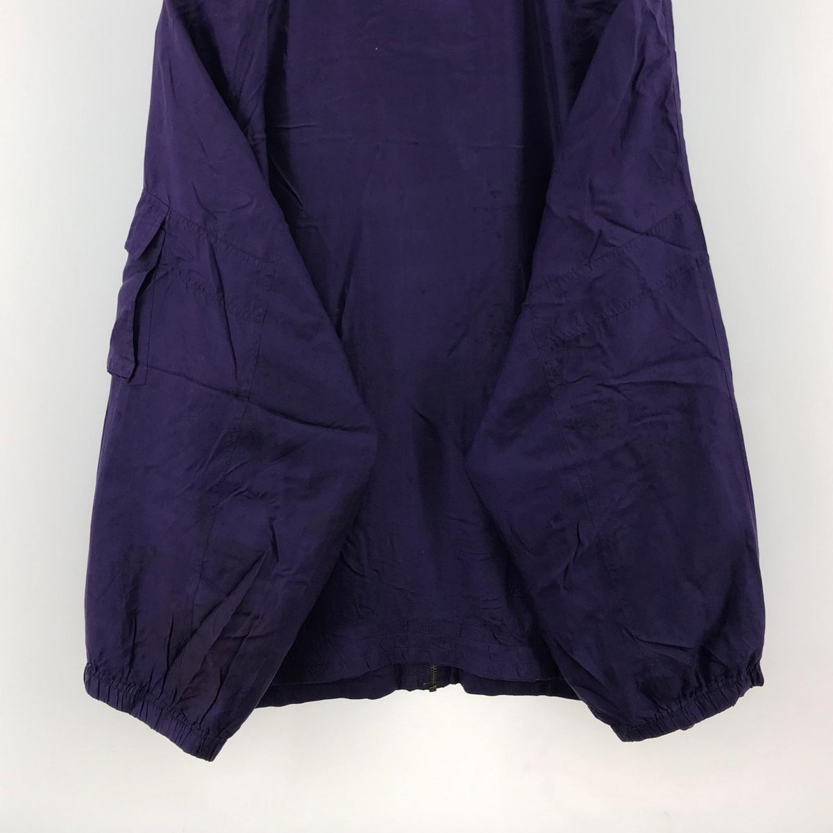 ジャケット EVR SILK/NYLON ZIP UP JACKET PURPLE L パープル