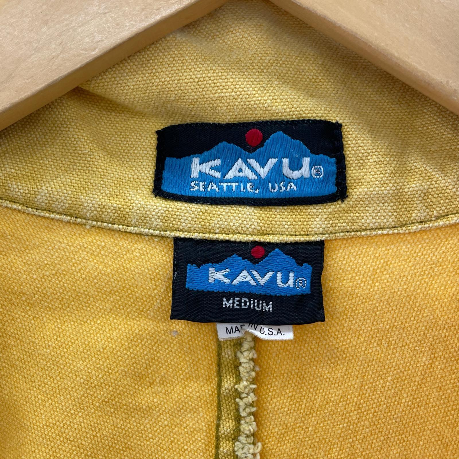 ジャケット KAVU ハーフジップ コットンジャケット M イエロー M イエロー