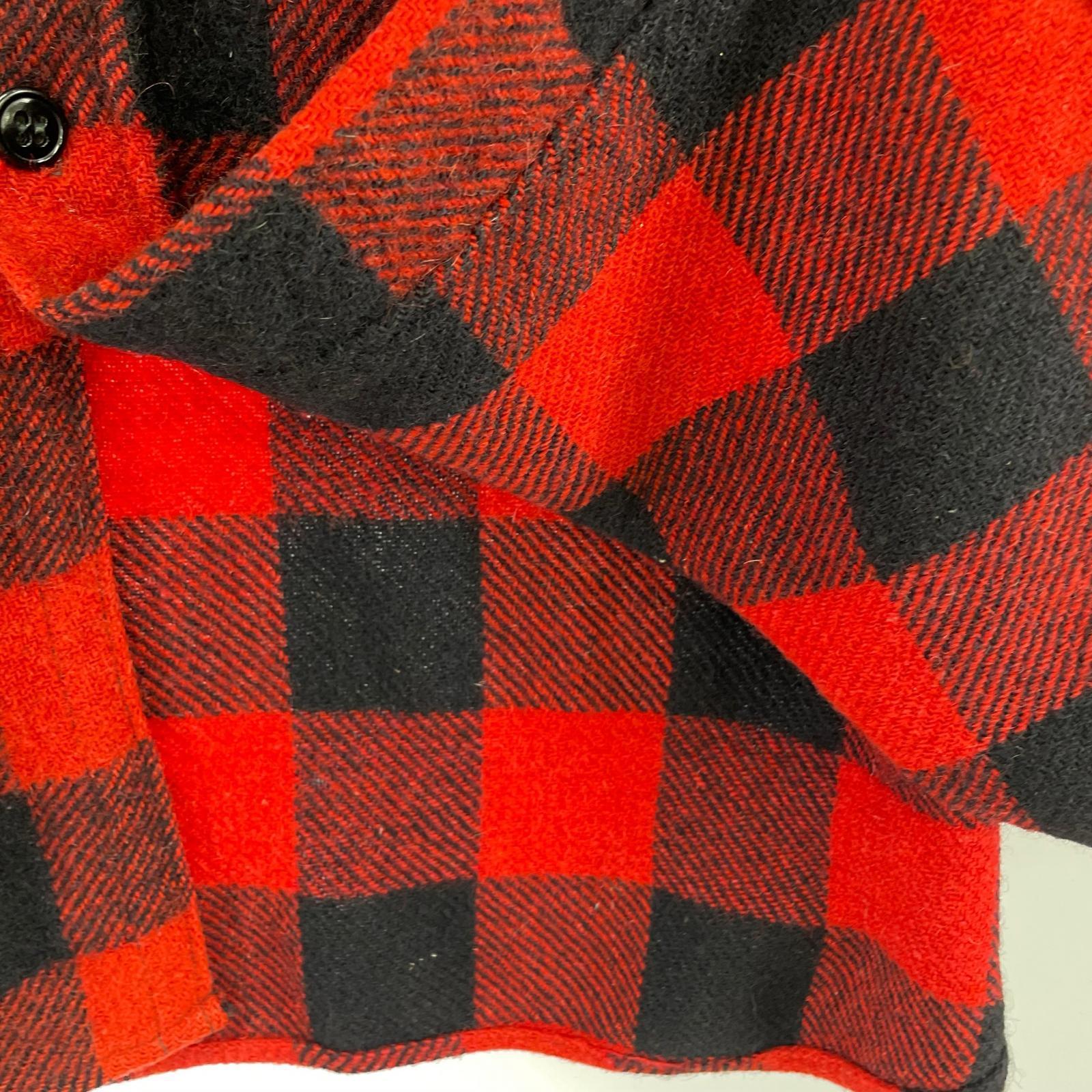 長袖シャツ 50s WINTERKING wool check shirt