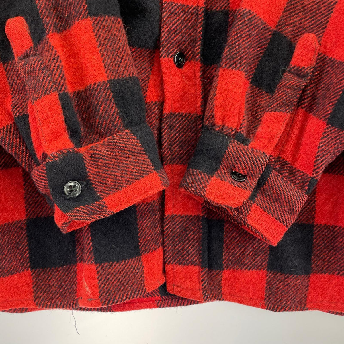 長袖シャツ 50s WINTERKING wool check shirt