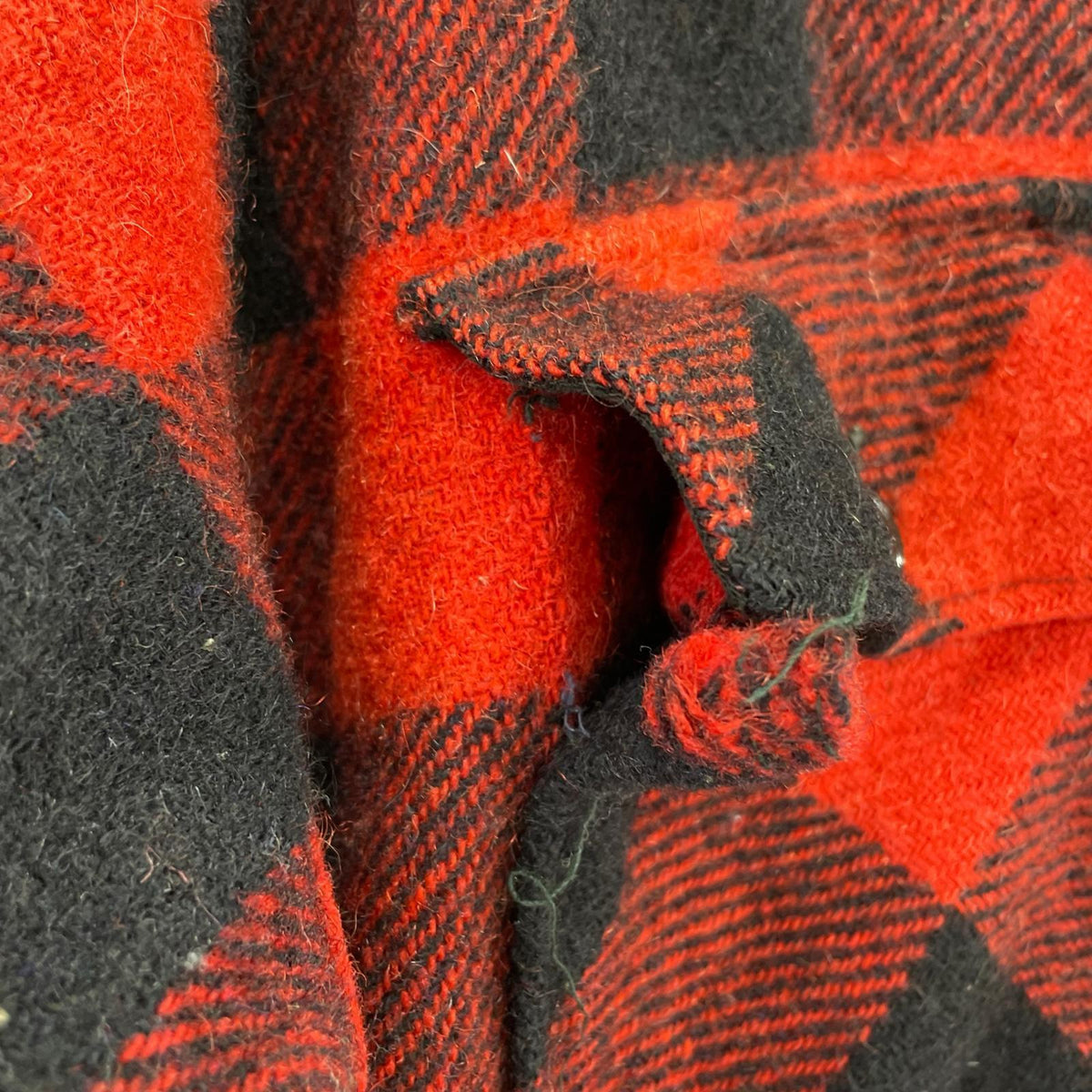 長袖シャツ 50s WINTERKING wool check shirt