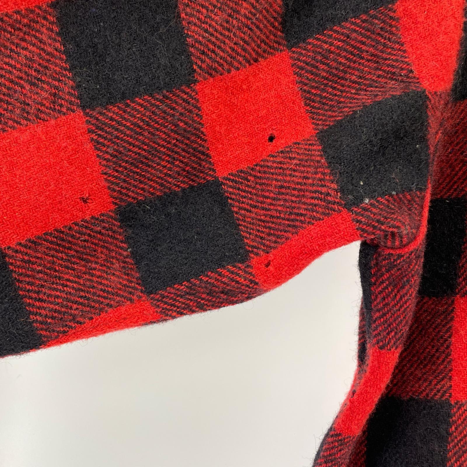 長袖シャツ 50s WINTERKING wool check shirt