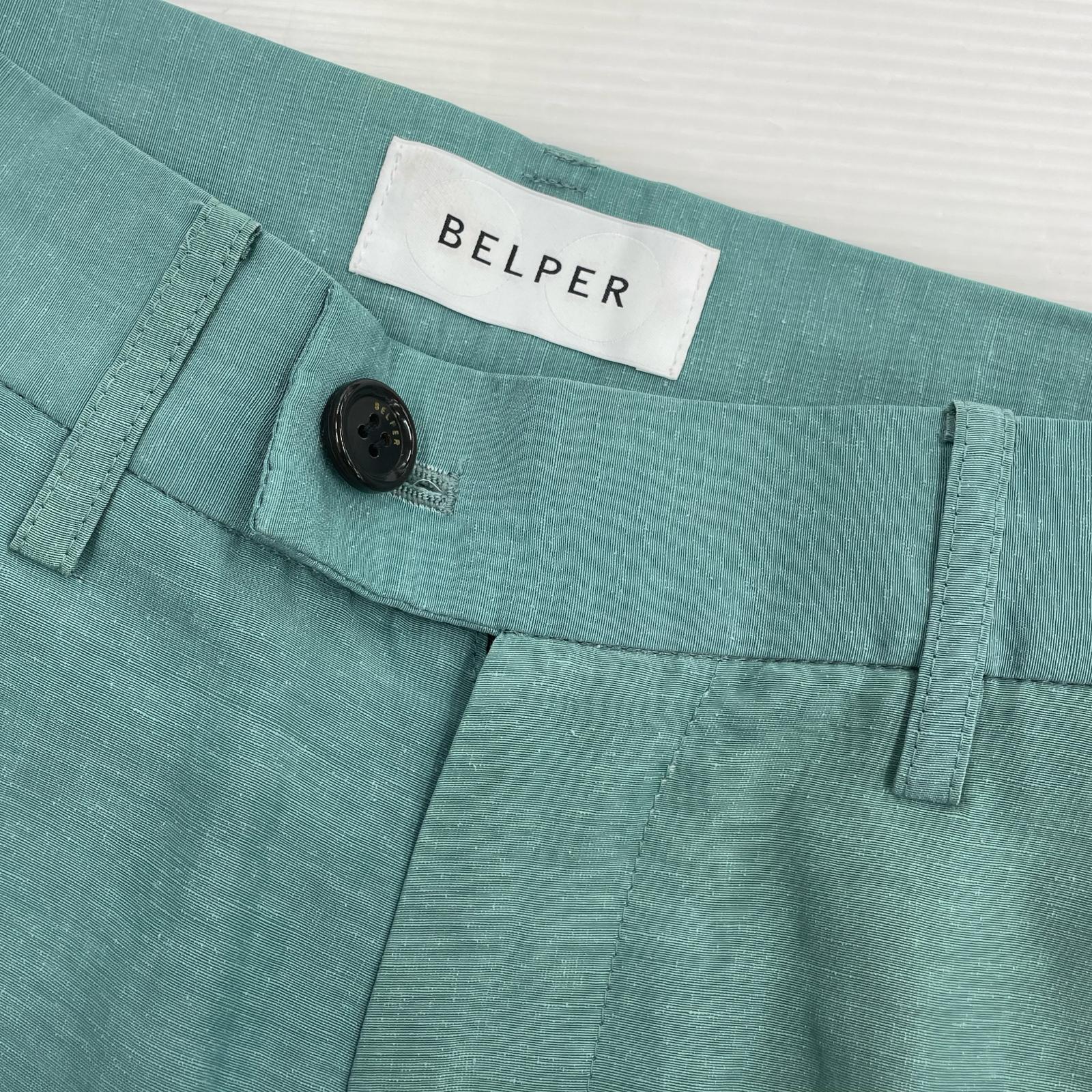 その他ボトムス BELPER リネンパンツ グリーン (1) 1 グリーン