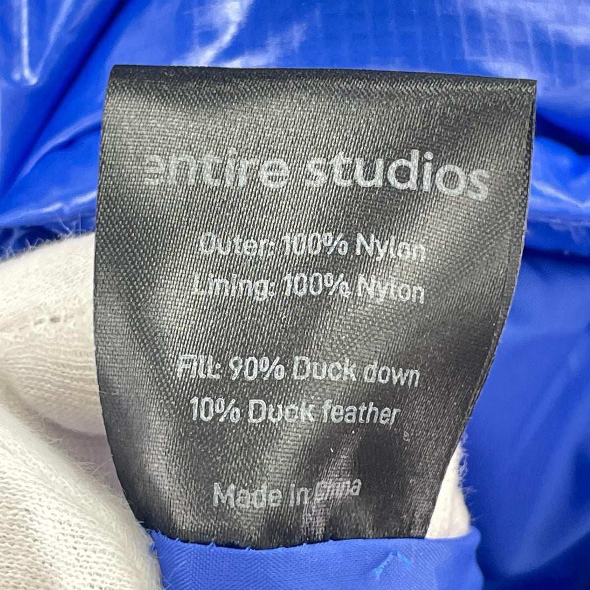 ダウンジャケット Entire Studios PFD V2 PUFFER S S ブルー