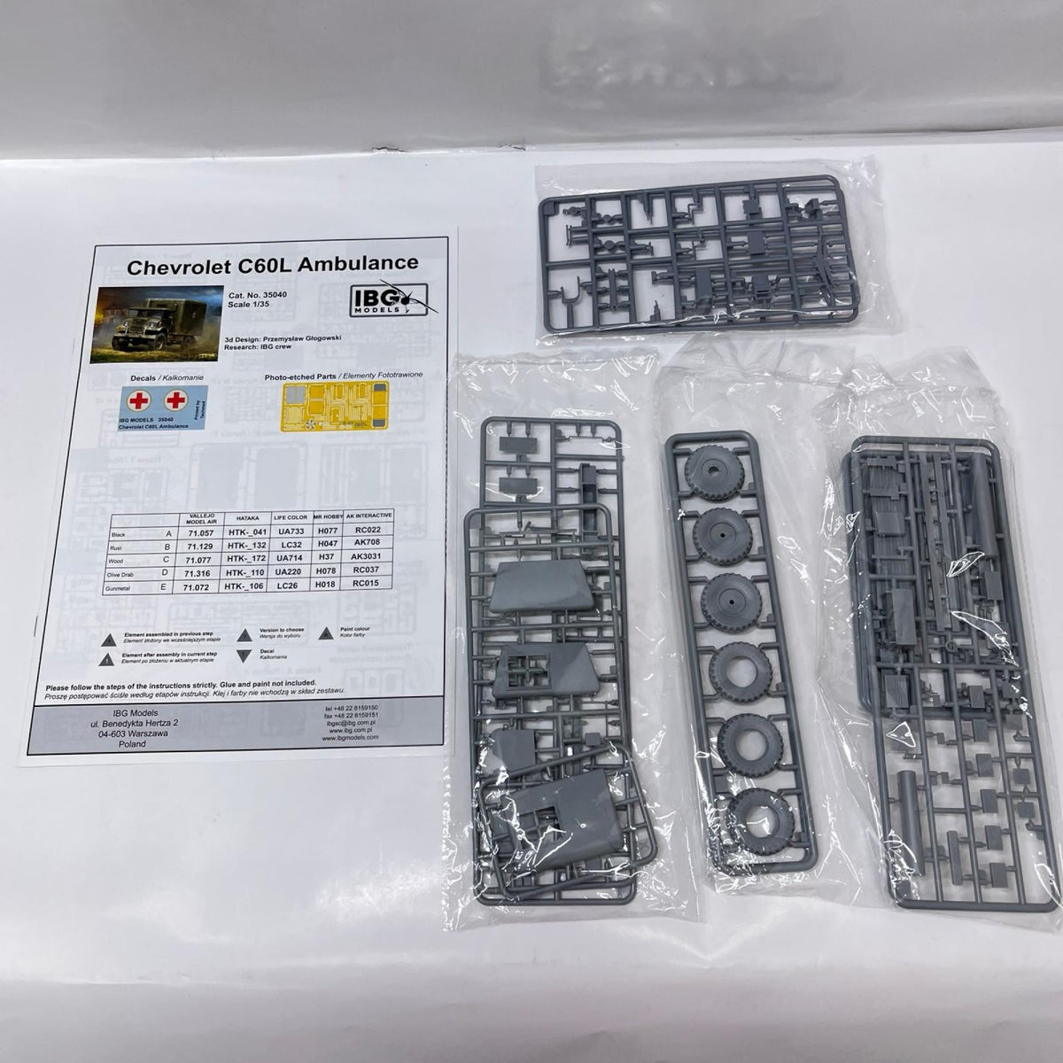 1/35 IBG model シボレー C60L Ambulance 英・シボレーC60L キャブ13野戦救急車 IBGモデルス（IBG Models） ミリタリープラモ