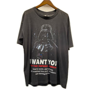半袖Ｔシャツ star wars ダース・ベイダー　I WANT YOU パロディTシャツ 1997年 STAR WARSﾀｸﾞ L