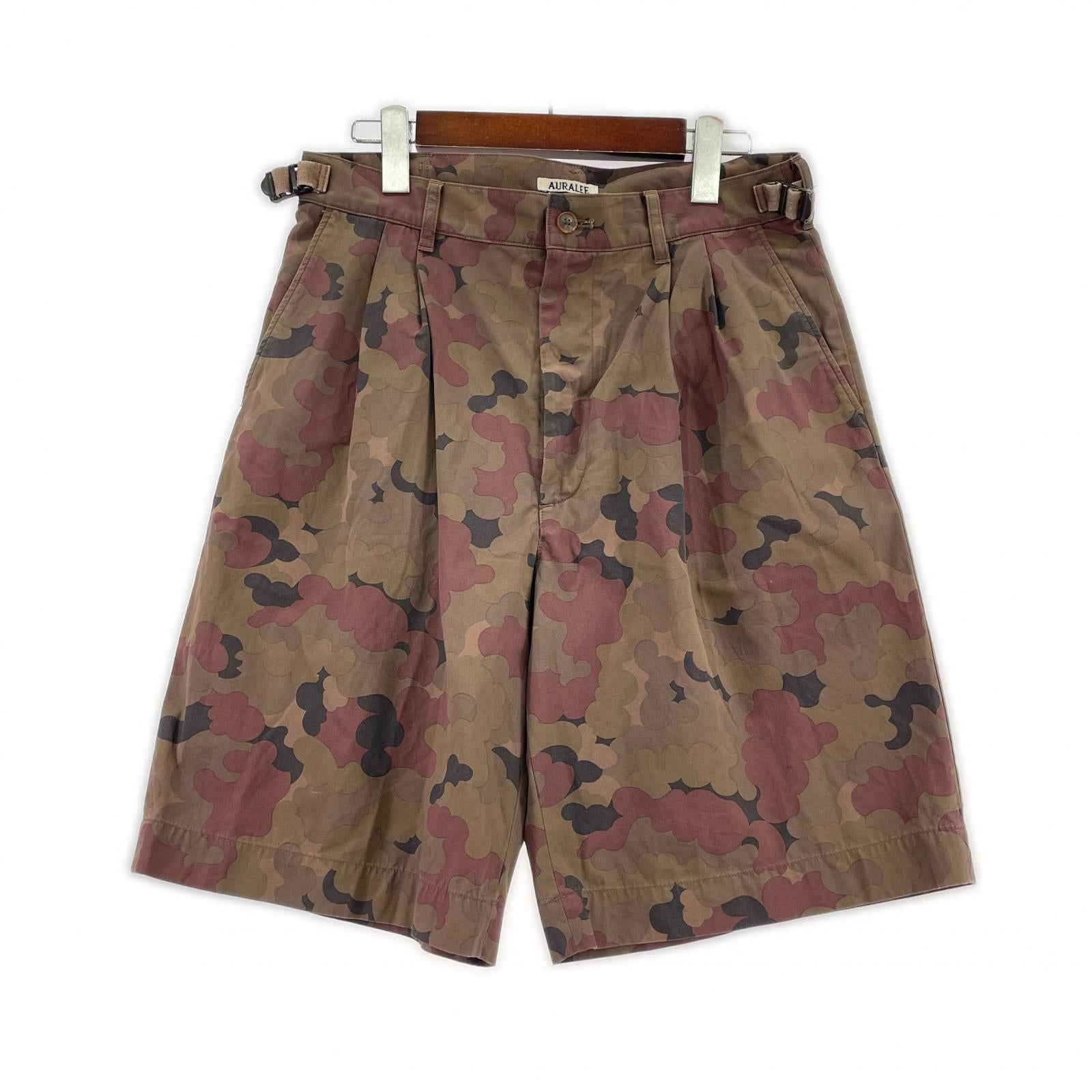 ショートパンツ 22SS/Washed Fnix Camo Twill/ギャバジンショーツ 3 ブラウン