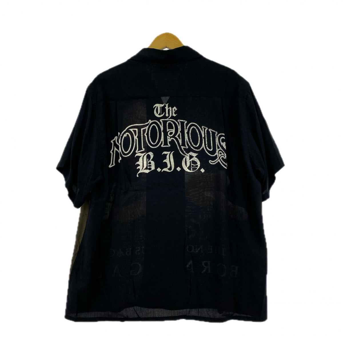 半袖シャツ 21SS NOTORIOUS B.I.G HAWAIIAN SHIRT （S) S ブラック